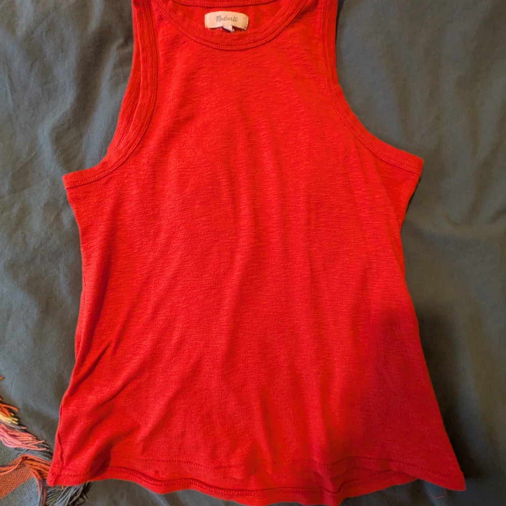 Madewell Bright Red Tank Top